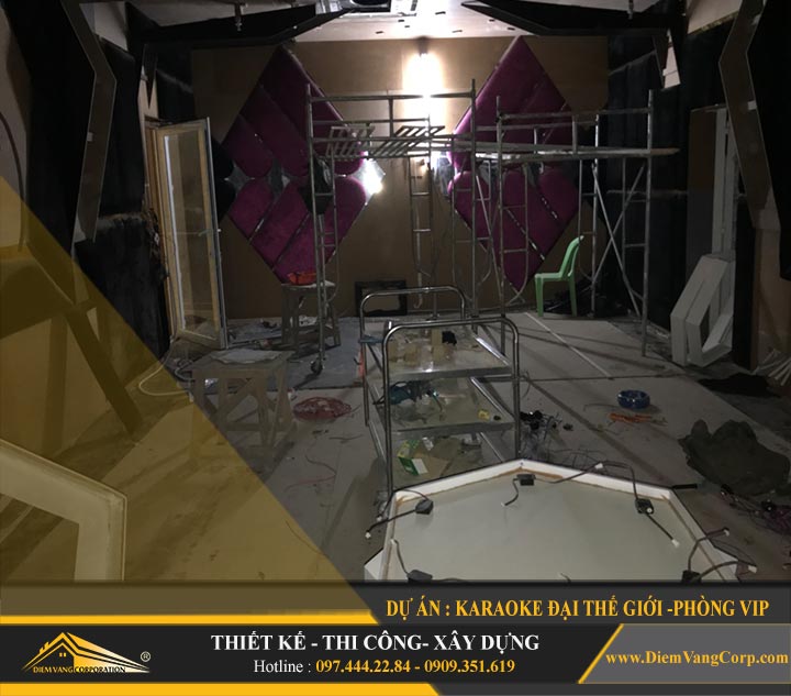 Thi công phòng karaoke Vip 2