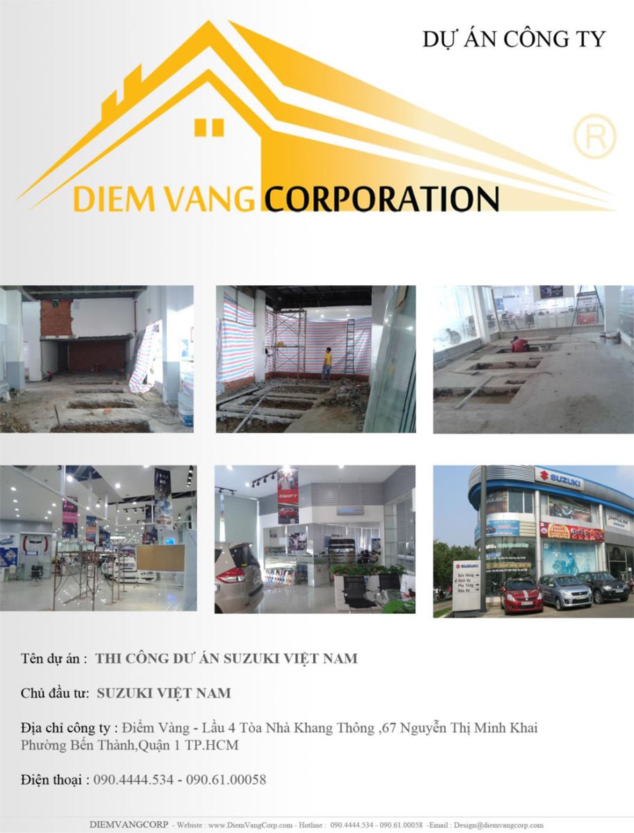 du an diemvnag xay dung showroom oto