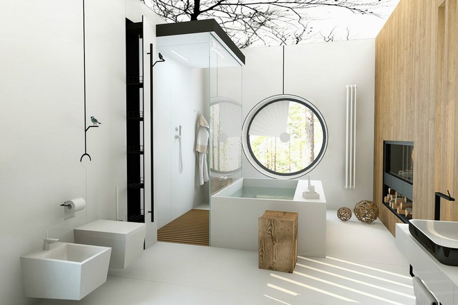 thiết kế phòng tắm sang trọng và ấn tượng. 2