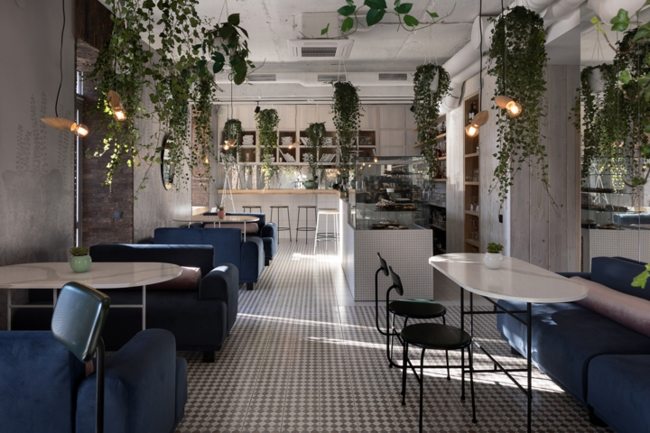 Nhà hàng thiết kế không gian đẹp tươi sáng như khu vườn xanh 