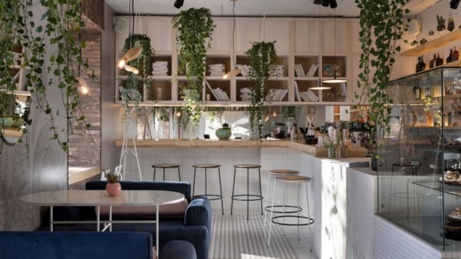 Nhà hàng thiết kế không gian đẹp tươi sáng như khu vườn xanh 14