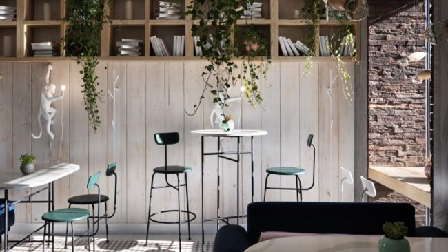 Nhà hàng thiết kế không gian đẹp tươi sáng như khu vườn xanh 5