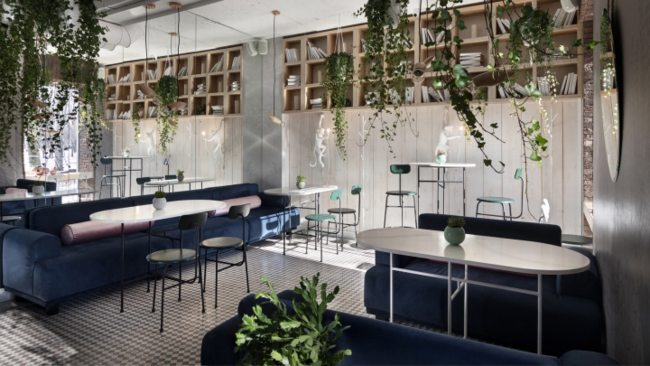 Nhà hàng thiết kế không gian đẹp tươi sáng như khu vườn xanh 9