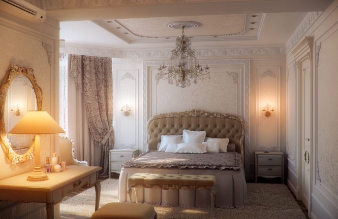 Thiết kế phòng ngủ theo phong cách hoàn tộc