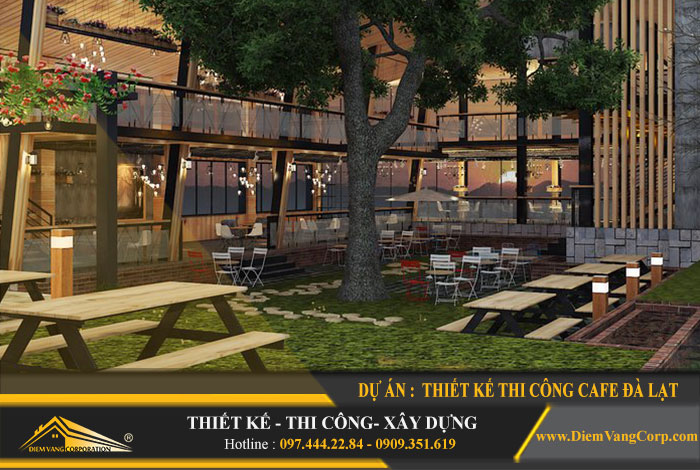 thiết kế thi công cafe tại Đà Lạt