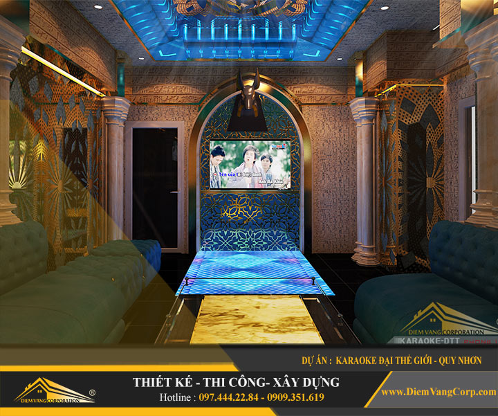 Thiết kế thi công phòng karaoke phong cách Ai Cập 3