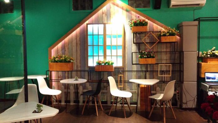 Không gian quán cafe đẹp , hut khách
