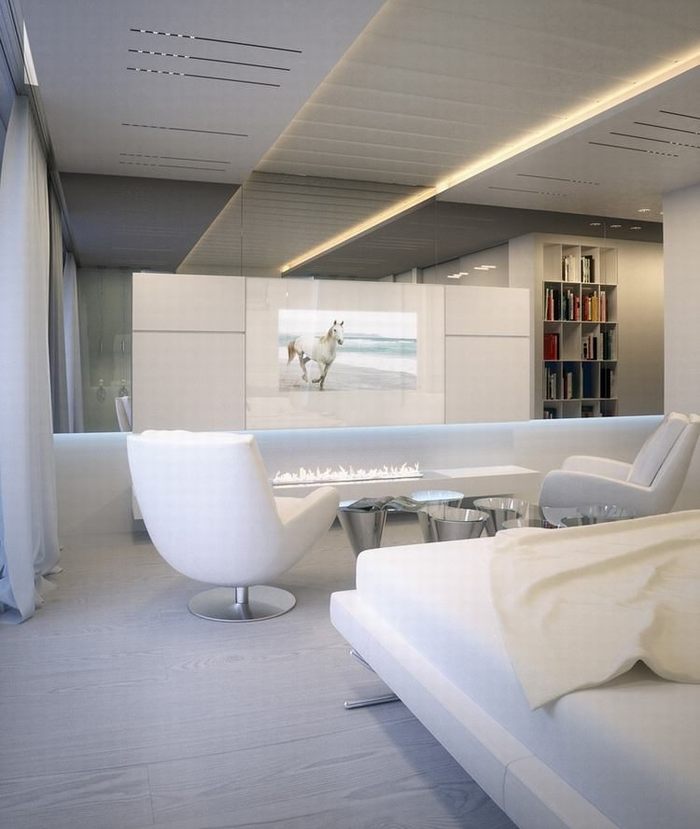 thiết kế căn hộ đẹp với gam màu trắng nhẹ nhàng 1