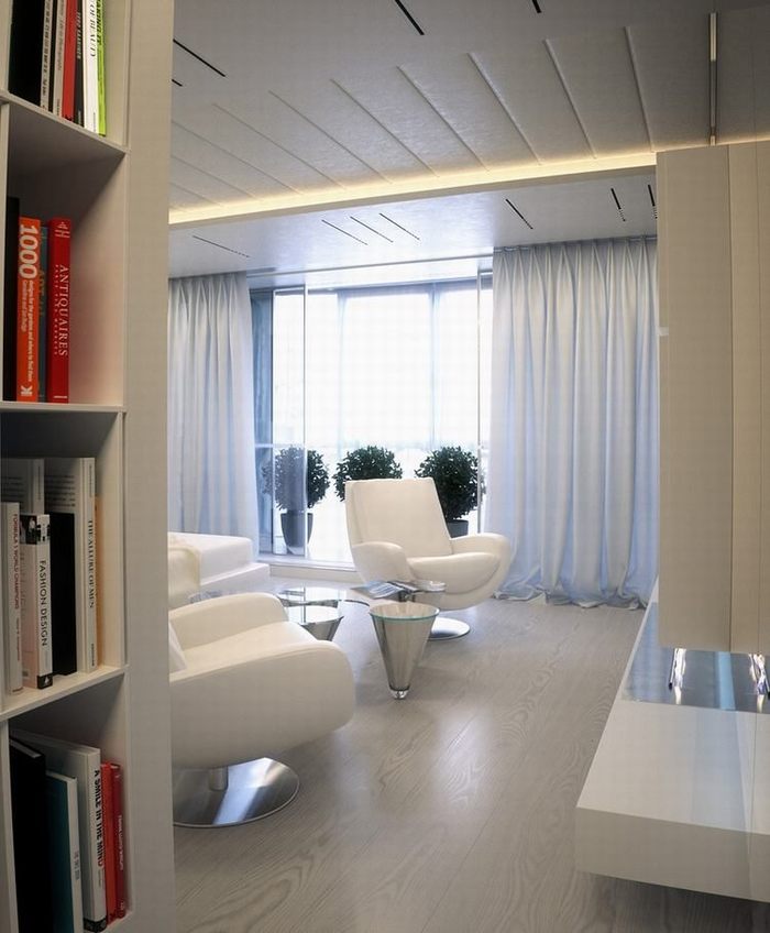 thiết kế căn hộ đẹp với gam màu trắng nhẹ nhàng 5