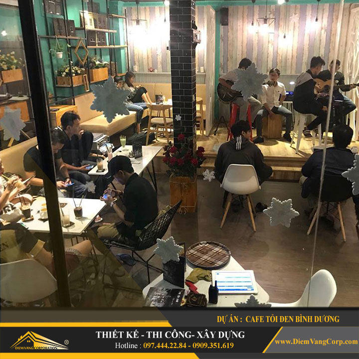 Dự án thiết kế quán Cafe Tỏi Đen-Thủ Dầu Một Bình Dương 12
