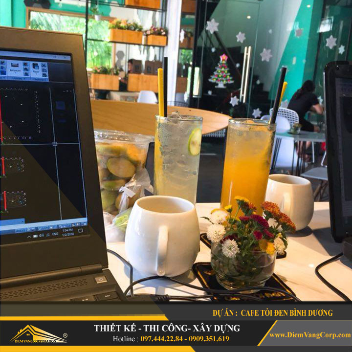 Dự án thiết kế quán Cafe Tỏi Đen-Thủ Dầu Một Bình Dương 20