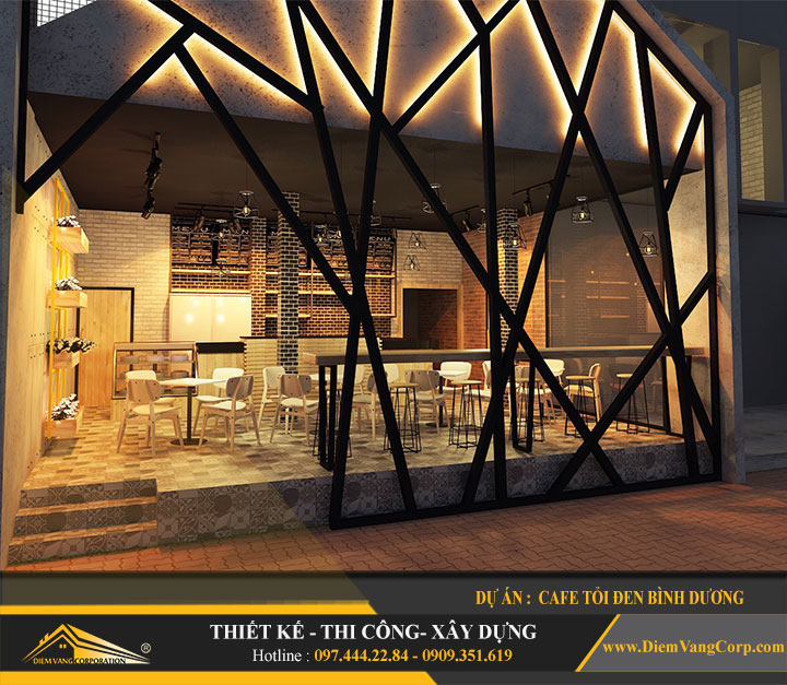 Dự án thiết kế quán Cafe Tỏi Đen-Thủ Dầu Một Bình Dương 4