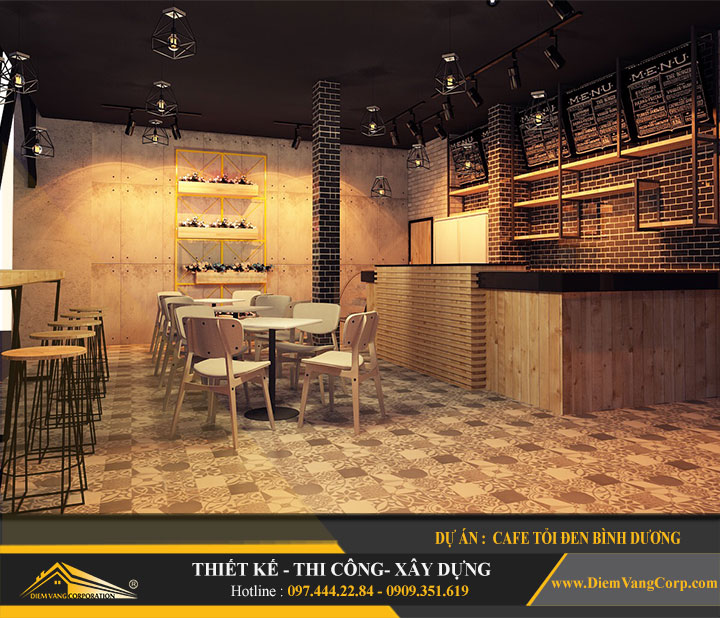 Dự án thiết kế quán Cafe Tỏi Đen-Thủ Dầu Một Bình Dương 5