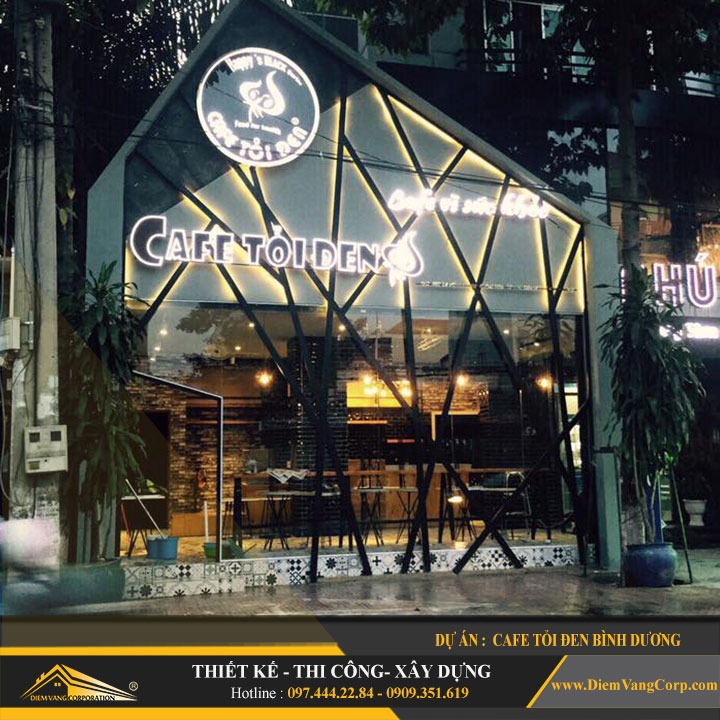 Dự án thiết kế quán Cafe Tỏi Đen-Thủ Dầu Một Bình Dương 7