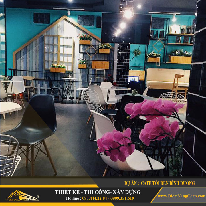 Dự án thiết kế quán Cafe Tỏi Đen-Thủ Dầu Một Bình Dương 9