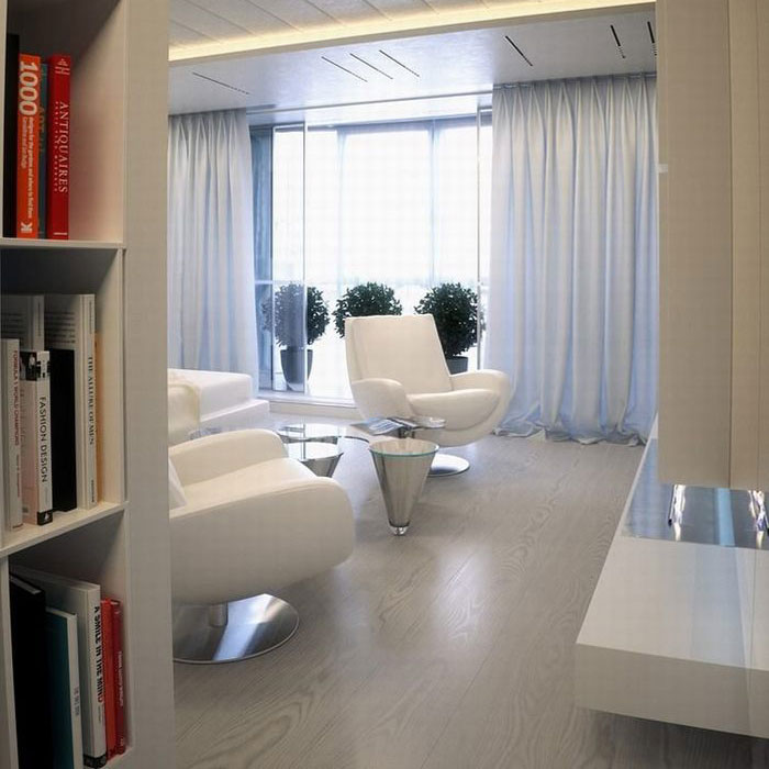 Ý tưởng thiết kế căn hộ đẹp với gam màu trắng nhẹ nhàng