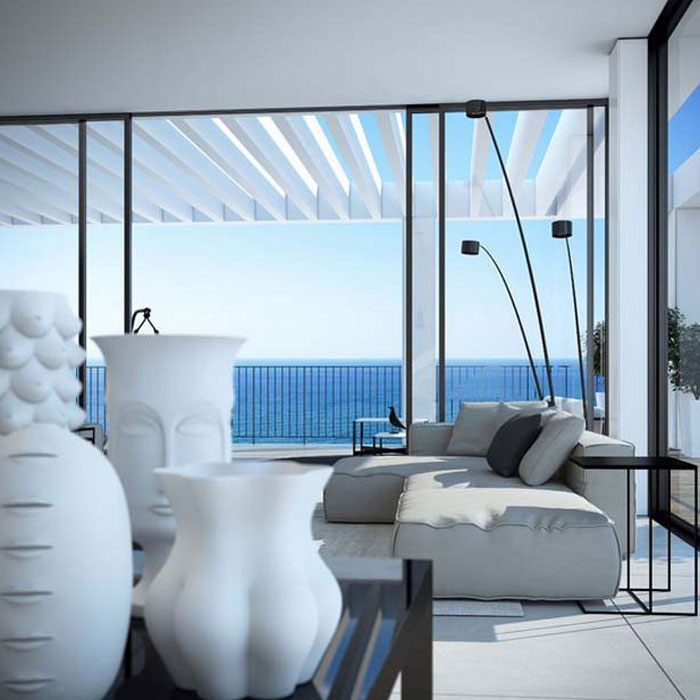 Ý tưởng thiết kế penthouse hiện đại view biển