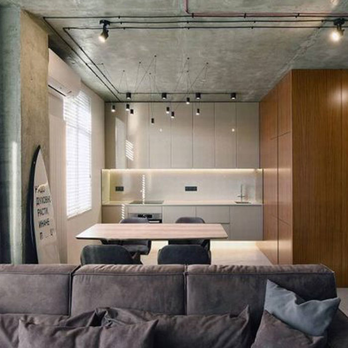 Thiết kế căn hộ hiện đại sang trọng ấn tượng gam màu mạnh mẽ cá tính