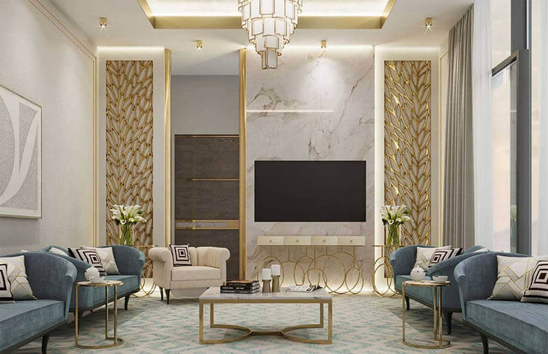   Một không gian nội thất sang trọng, quyền quý của phong cách thiết kế Luxury (Nguồn ảnh: sưu tầm)