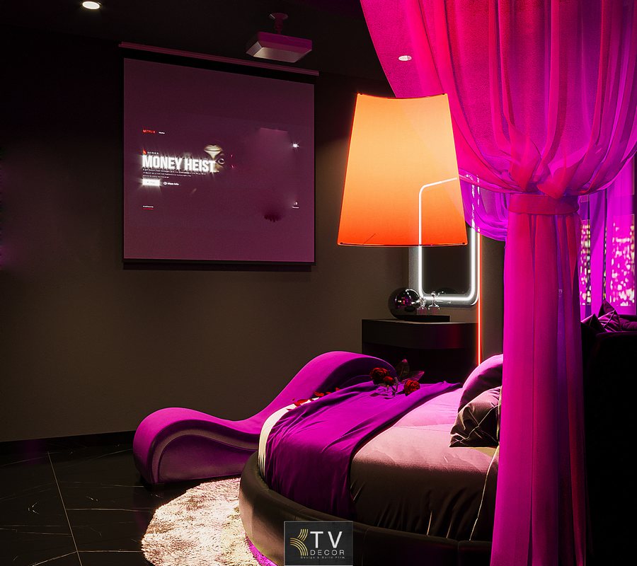 Phong cách thiết kế khách sạn hiện đại – Neon Luxury Style