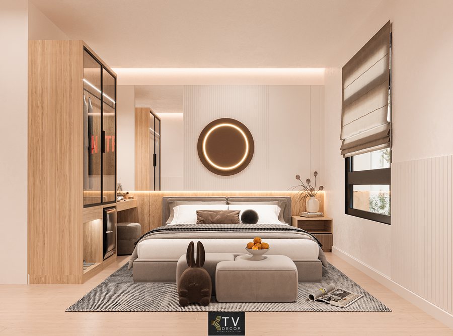 Thiết Kế Phòng Khách Sạn Hiện Đại Tối Giản – Không Gian Nghỉ Dưỡng Ấm Áp & Tinh Tế | KTV GROUP