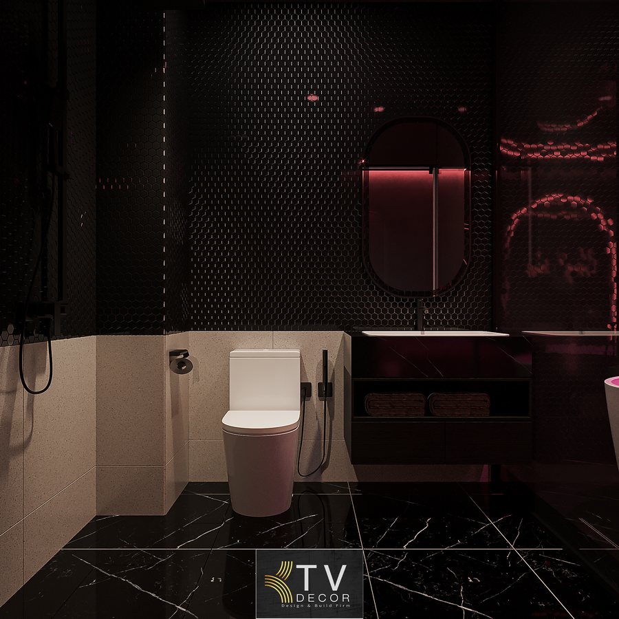 Phòng có diện tích phỏng đoán khoảng 28–35m², được thiết kế tối ưu công năng với khu vực nghỉ ngơi, thư giãn và bồn tắm trong cùng một không gian mở.