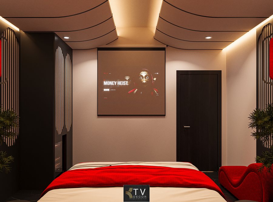 Mẫu thiết kế nội thất phòng khách sạn Á Đông hiện đại tinh tế – KTV Group 5