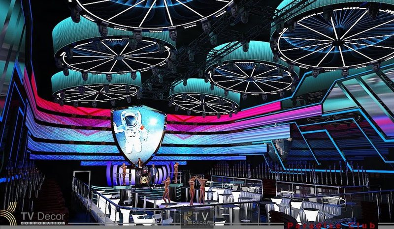 Thiết kế nội thất bar KTV phong cách hiện đại 
