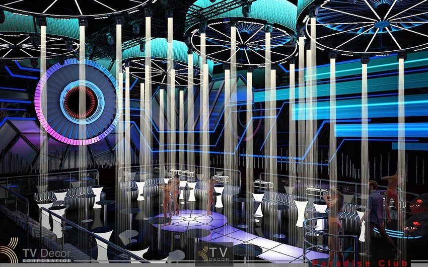 Thiết kế thi công Bar Club Nightlife Lounge hiện đại với ánh sáng LED độc đáo tại dự án KTVDECOR