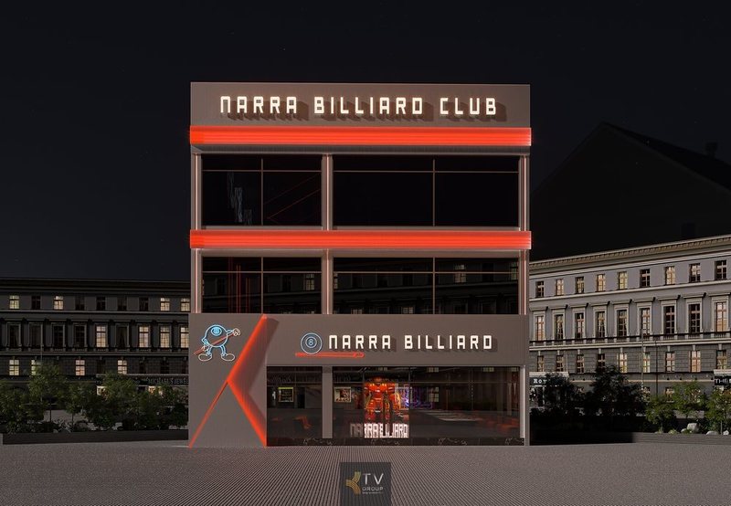NARRA BILLIARD CLUB – Thiết kế bida club hiện đại nổi bật giữa lòng TP.HCM, không gian giải trí đẳng cấp về đêm.