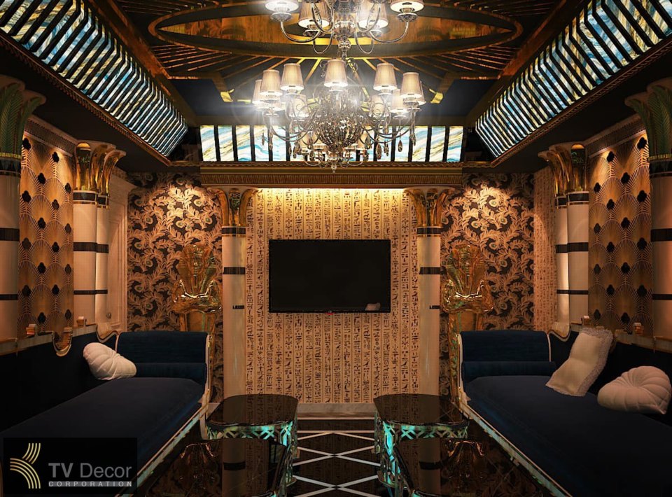 Mẫu phòng hát karaoke vip phong cách ai cập la mã