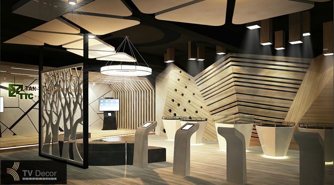Thiết kế nội thất nhà truyền thống công ty TTC, showroom chuyên nghiệp 12