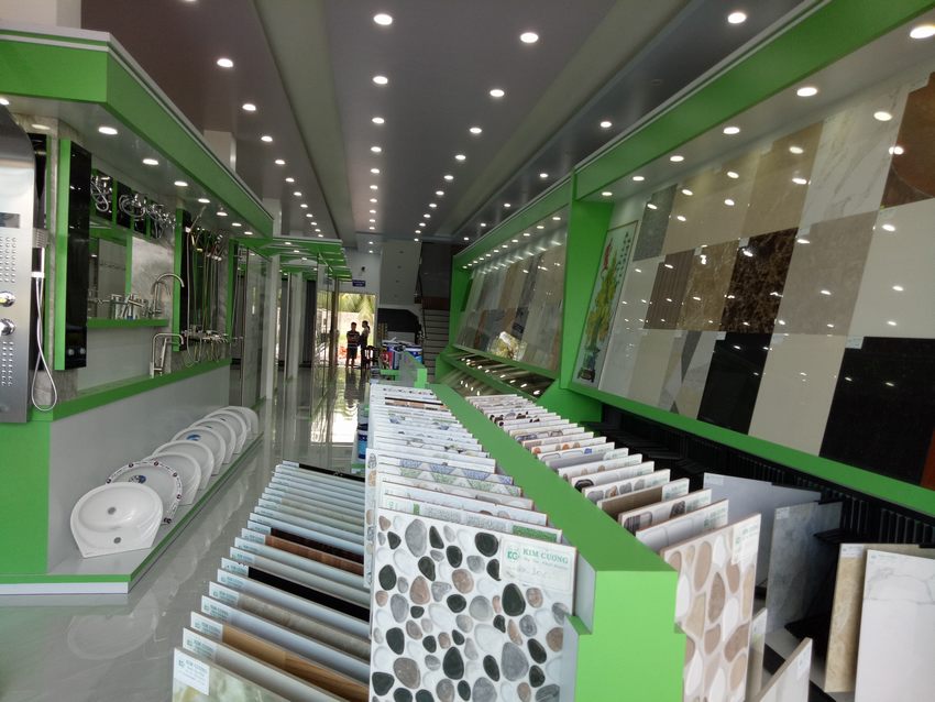 Ke gach|Thiết kế showroom trưng bày gạch men,vật liệu xây dựng tại TPHCM 1