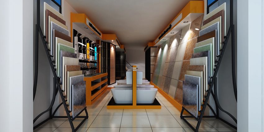 Ke gach|Thiết kế showroom trưng bày gạch men,vật liệu xây dựng tại TPHCM 9