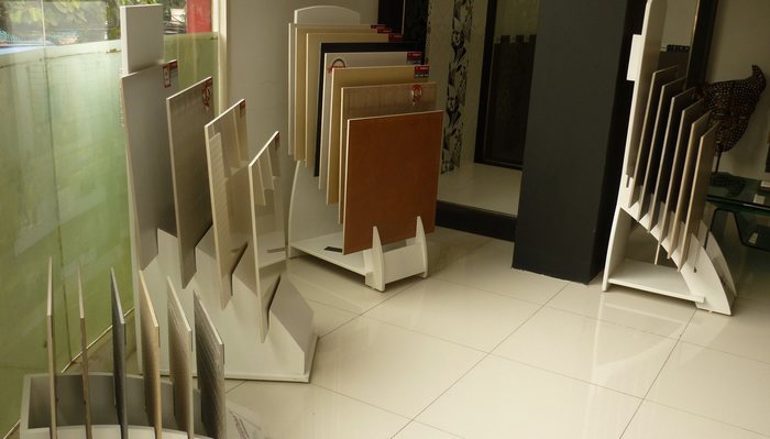 Mẫu kệ gạch lật trong thiết kế thi công cửa hàng kinh doanh vật liệu xây dựng 3