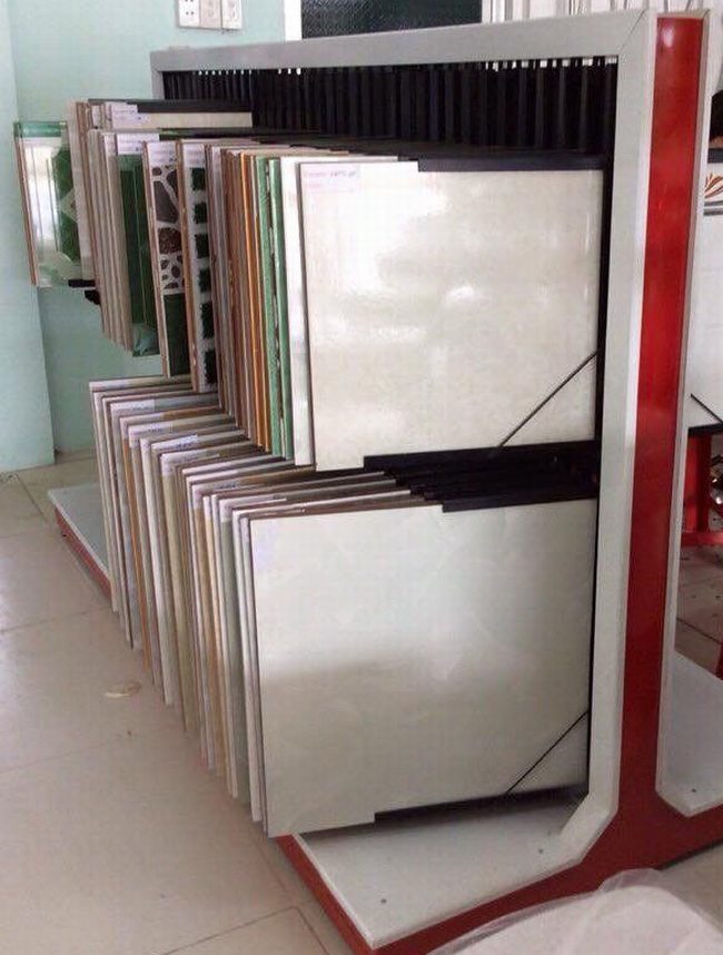 kệ gạch mẫu và giá kệ trưng bày gạch ốp lát 156