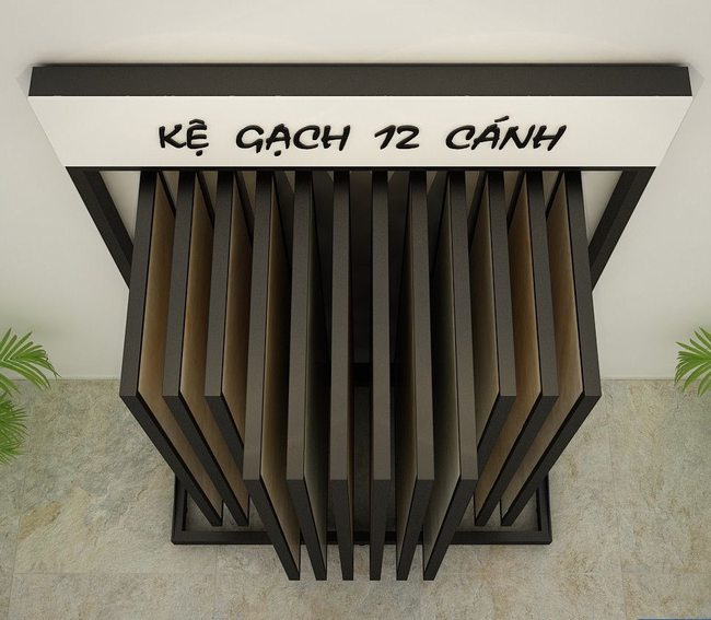 kệ gạch mẫu và giá kệ trưng bày gạch ốp lát 32