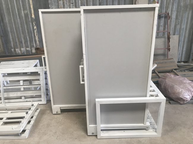 Mẫu kệ gạch mới trong thi công showroom vật liệu xây dựng P1 1