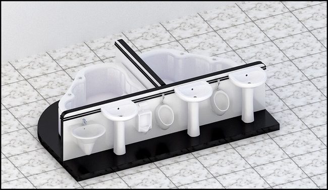 Mẫu kệ gạch mới trong thi công showroom vật liệu xây dựng P1 10