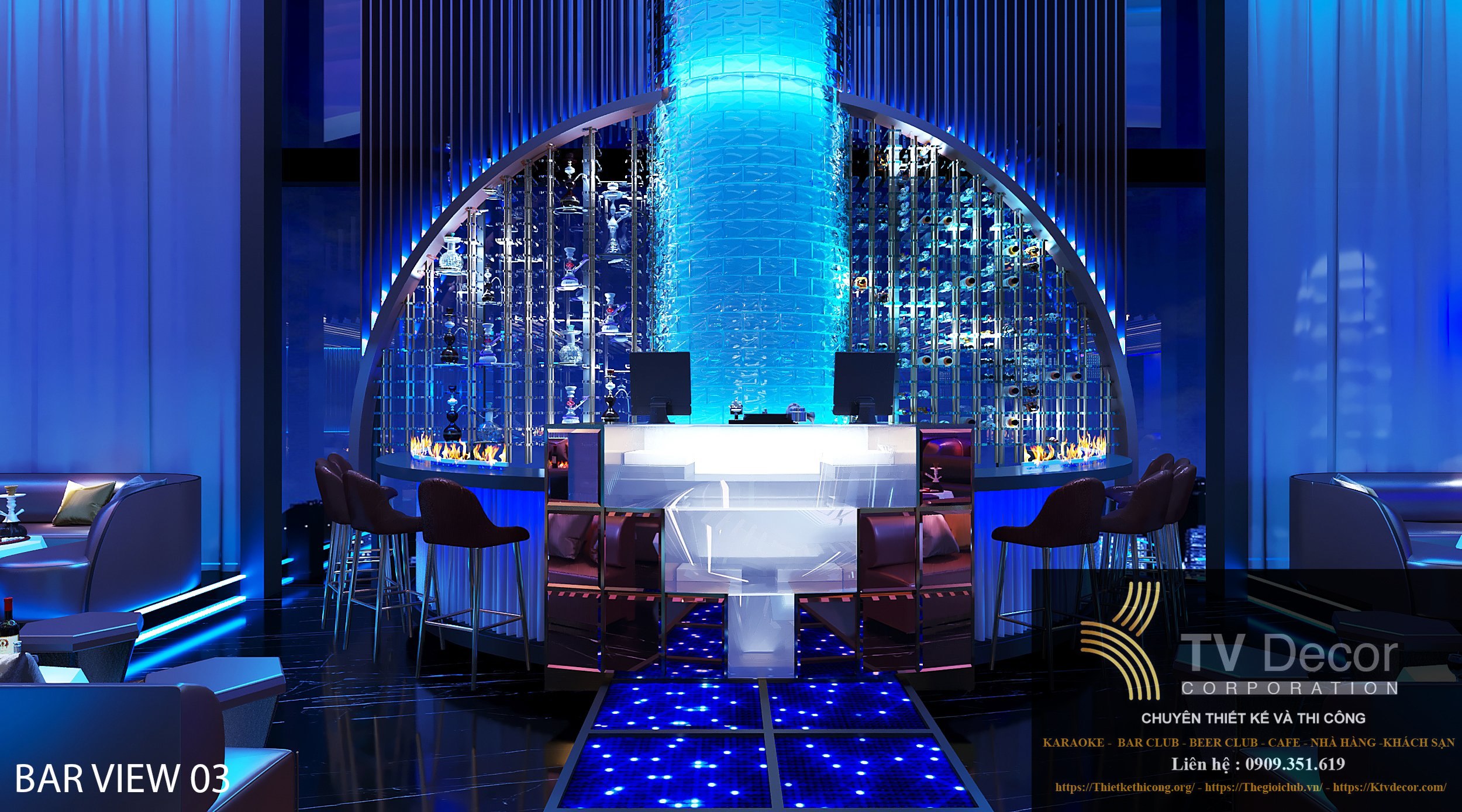 Thiết kế Lounge Bar và karaoke nổi bật tại TPHCM 6