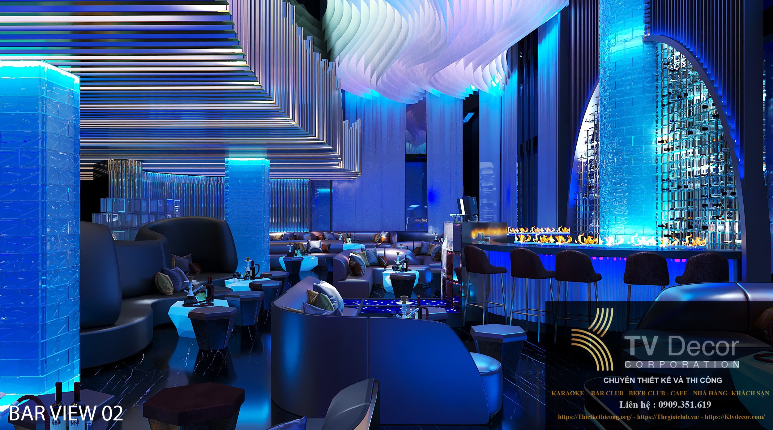 Thiết kế Lounge Bar và karaoke nổi bật tại TPHCM 7