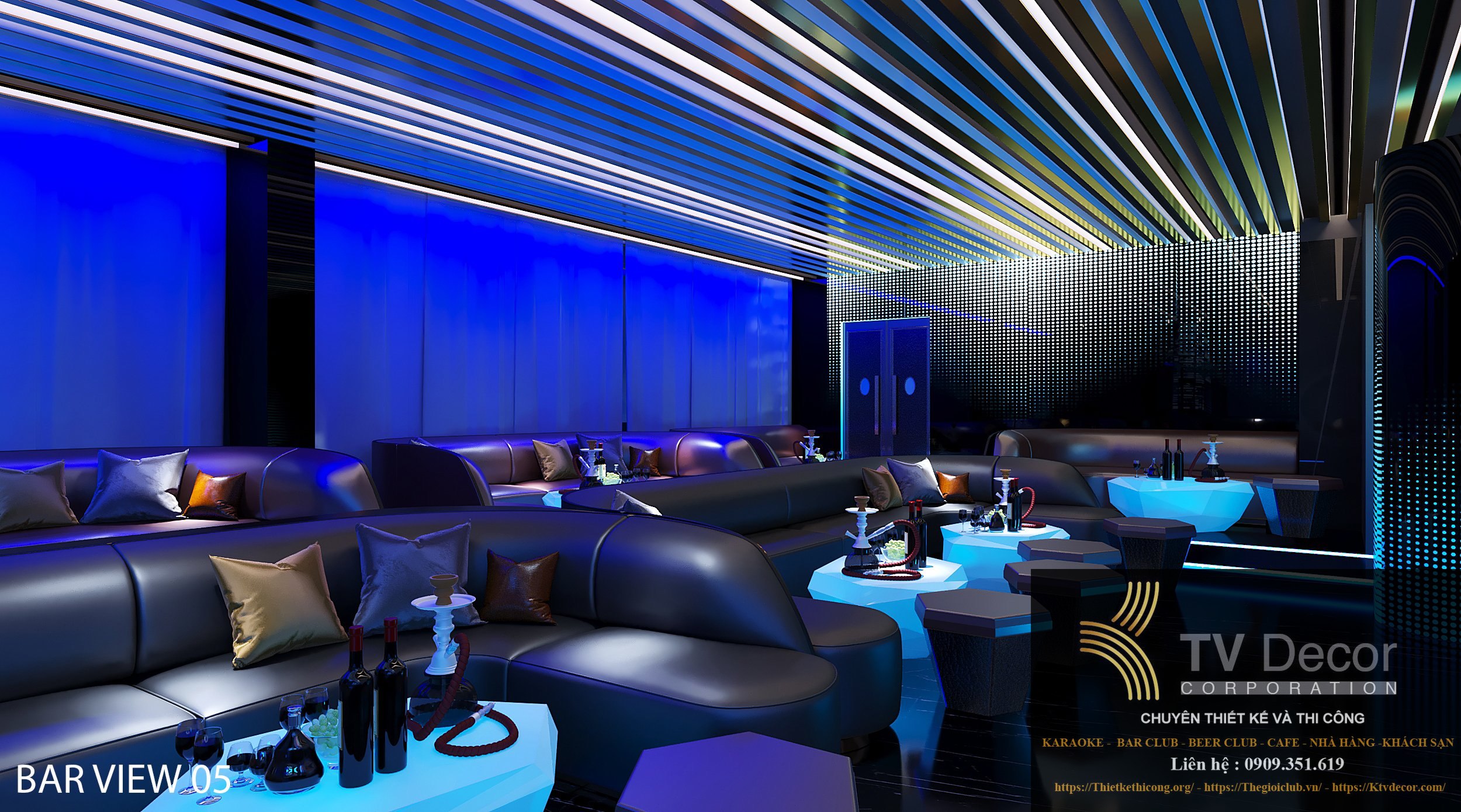 Thiết kế Lounge Bar và karaoke nổi bật tại TPHCM 4
