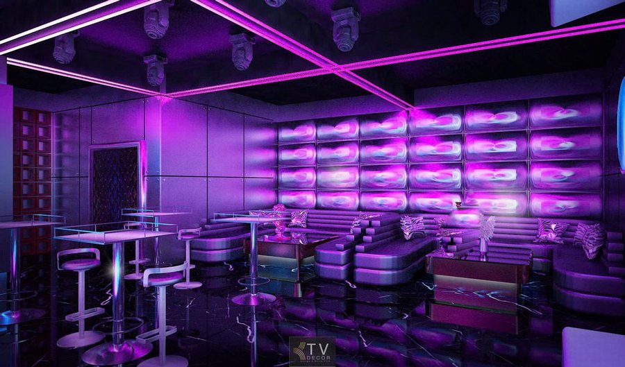 Thiết kế Bar Club thu hút khách bằng công nghệ LED hiện đại. 2