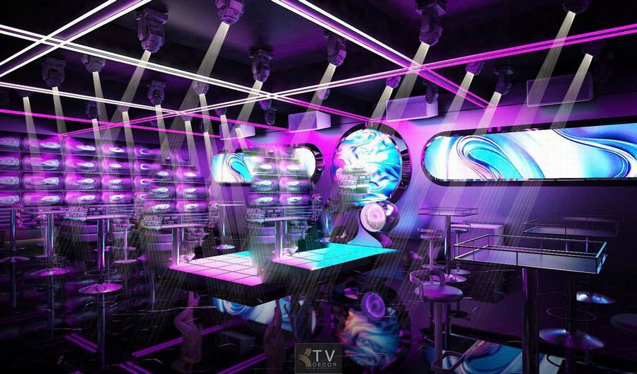 Thiết kế Bar Club thu hút khách bằng công nghệ LED hiện đại. 334