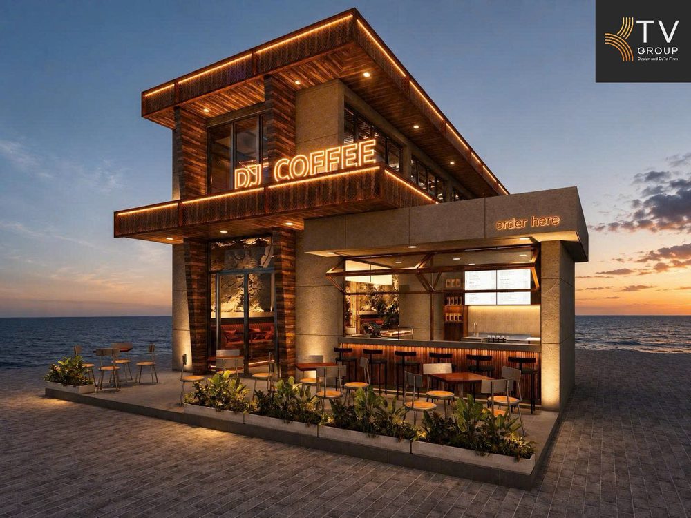 Thiết Kế DJ Lounge Coffee hiện đại với không gian cafe kết hợp âm nhạc sang trọng