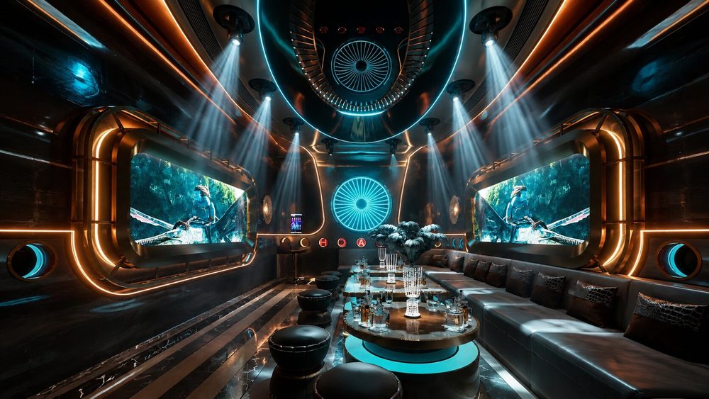 Thiết kế Karaoke KTV Futuristic cao cấp với màn hình LED và nội thất sang trọng Thiết kế phòng Karaoke KTV hiện đại phong cách Futuristic với ánh sáng cyan Mẫu phòng Karaoke KTV cao cấp sử dụng màn hình LED và hệ thống ánh sáng nghệ thuật Thiết kế nội thất Karaoke KTV Futuristic với sofa chữ L và bàn trung tâm sang trọng Không gian Karaoke KTV hiện đại kết hợp LED cyan và ánh sáng cam ánh kim Thiết kế phòng Karaoke cao cấp với màn hình trình chiếu lớn và đèn beam hiện đại Mẫu thiết kế Karaoke KTV đẹp phong cách Futuristic với hệ thống LED công nghệ cao Thiết kế Karaoke KTV sang trọng với trần LED, màn hình lớn và nội thất lounge Thiết kế thi công phòng Karaoke KTV cao cấp theo phong cách Futuristic hiện đại Không gian Karaoke KTV Futuristic nổi bật với ánh sáng LED và nội thất giải trí cao cấp 
