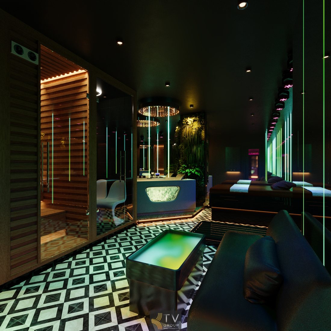 Thiết kế nội thất phòng Massage VIP hiện đại tối ưu công năng và trải nghiệm khách hàng