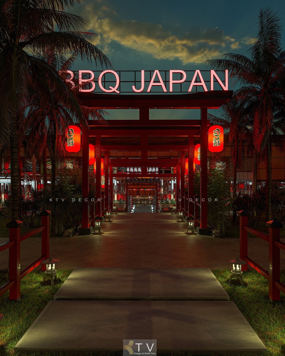 Báo giá mô hình nhà hàng JAPAN BBQ-Thiết kế thi công và dự án 1