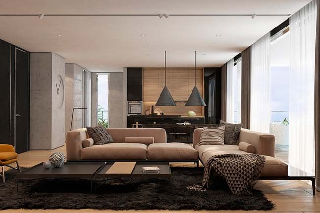 Ý tưởng thiết kế phòng khách đẹp dành cho căn hộ chung cư 12
