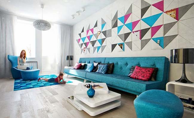 Ý tưởng thiết kế phòng khách đẹp dành cho căn hộ chung cư 24